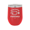 I'd Rather Be Fishing Flounder - Laser Engraved Stainless Steel Drinkware - 1587 -