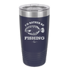 I'd Rather Be Fishing Flounder - Laser Engraved Stainless Steel Drinkware - 1587 -