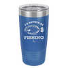 I'd Rather Be Fishing Flounder - Laser Engraved Stainless Steel Drinkware - 1587 -