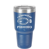 I'd Rather Be Fishing Flounder - Laser Engraved Stainless Steel Drinkware - 1587 -