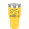 I'd Rather Be Fishing Flounder - Laser Engraved Stainless Steel Drinkware - 1587 -