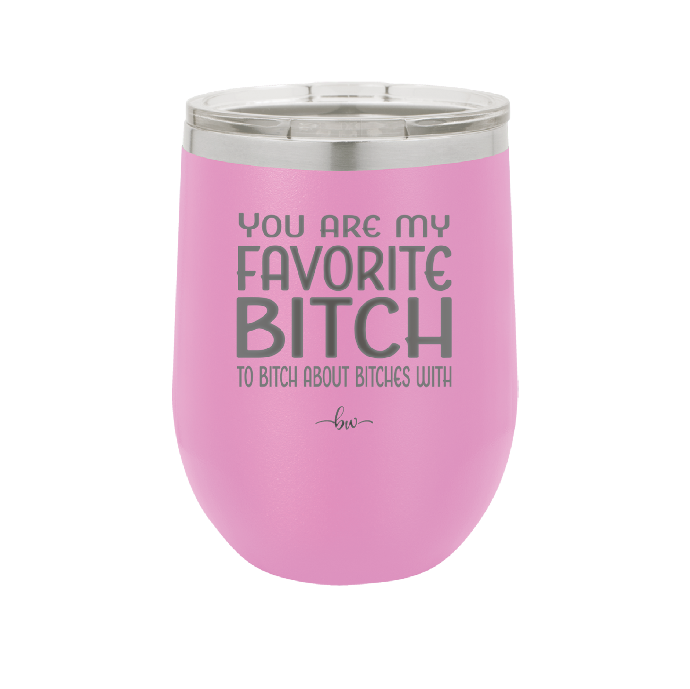 You Are My Favorite Bitch to Bitch about Bitches with - Laser Engraved Stainless Steel Drinkware - 1614 -