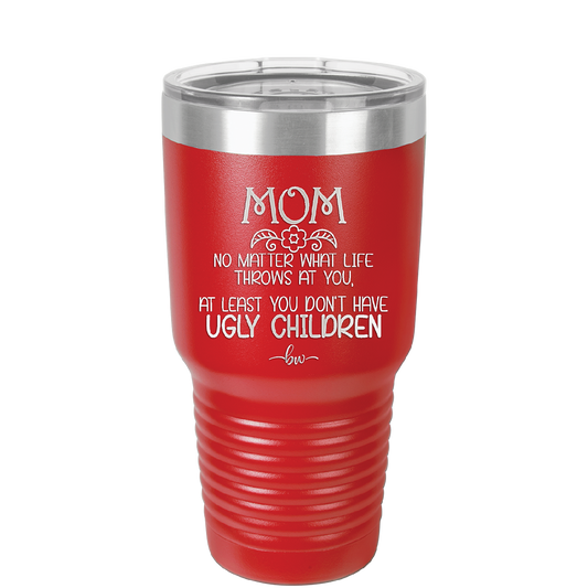 Don't Make Me Use My Mom Voice - Engraved Stainless Steel Tumbler, Funny  Gift For Mom, Mom Mug