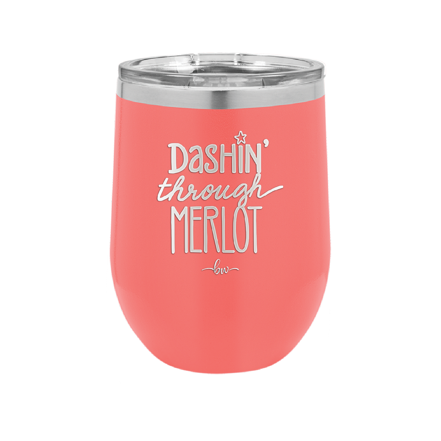 Dashing Through Merlot - Laser Engraved Stainless Steel Drinkware - 1635 -