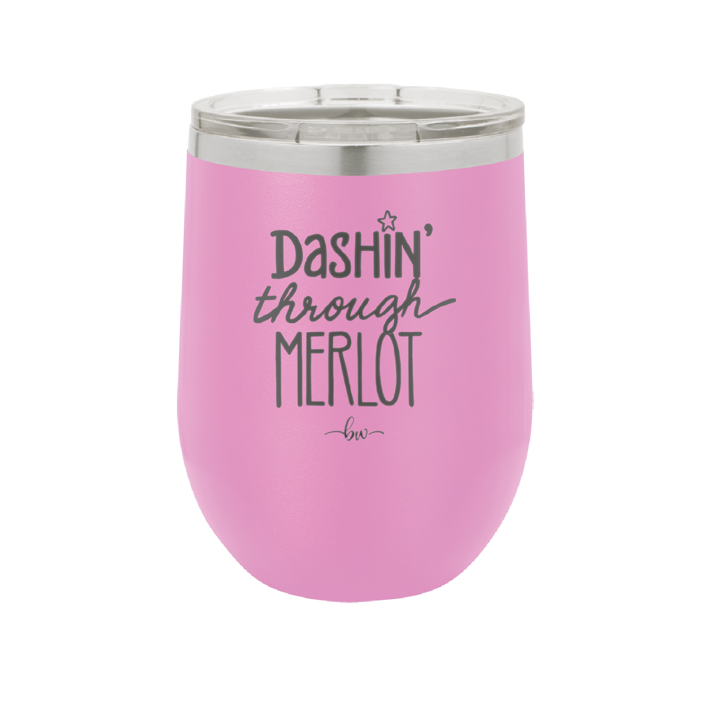 Dashing Through Merlot - Laser Engraved Stainless Steel Drinkware - 1635 -