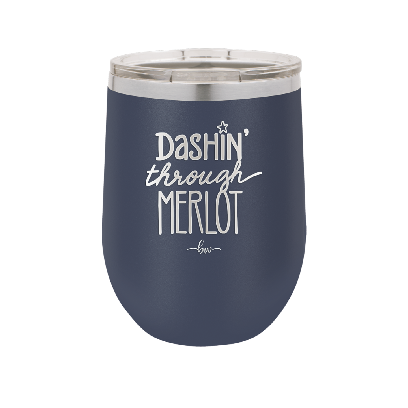 Dashing Through Merlot - Laser Engraved Stainless Steel Drinkware - 1635 -