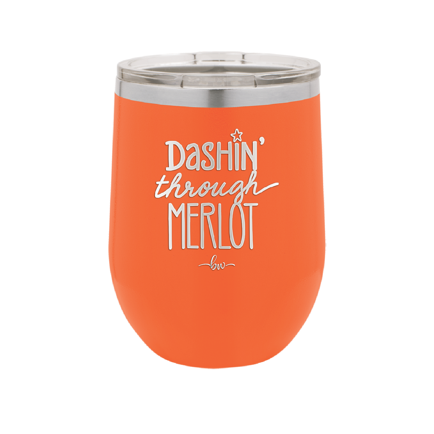 Dashing Through Merlot - Laser Engraved Stainless Steel Drinkware - 1635 -