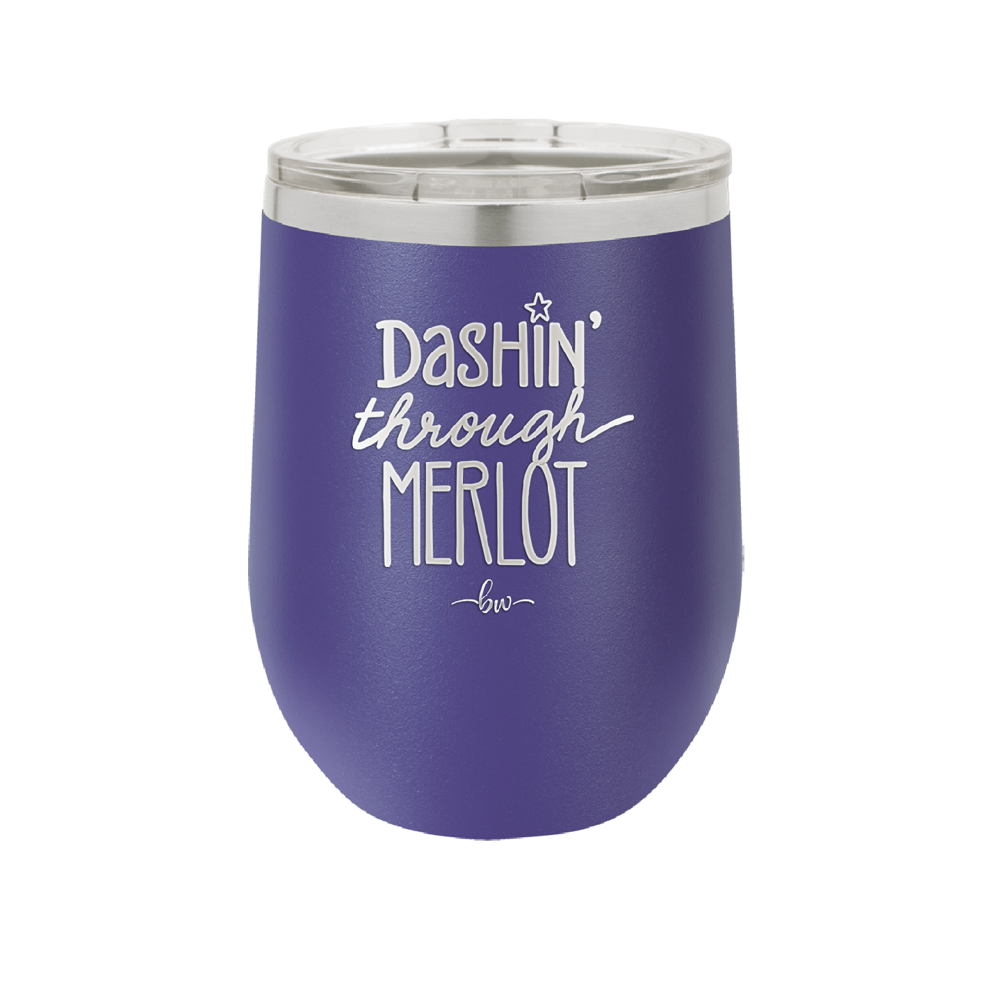 Dashing Through Merlot - Laser Engraved Stainless Steel Drinkware - 1635 -