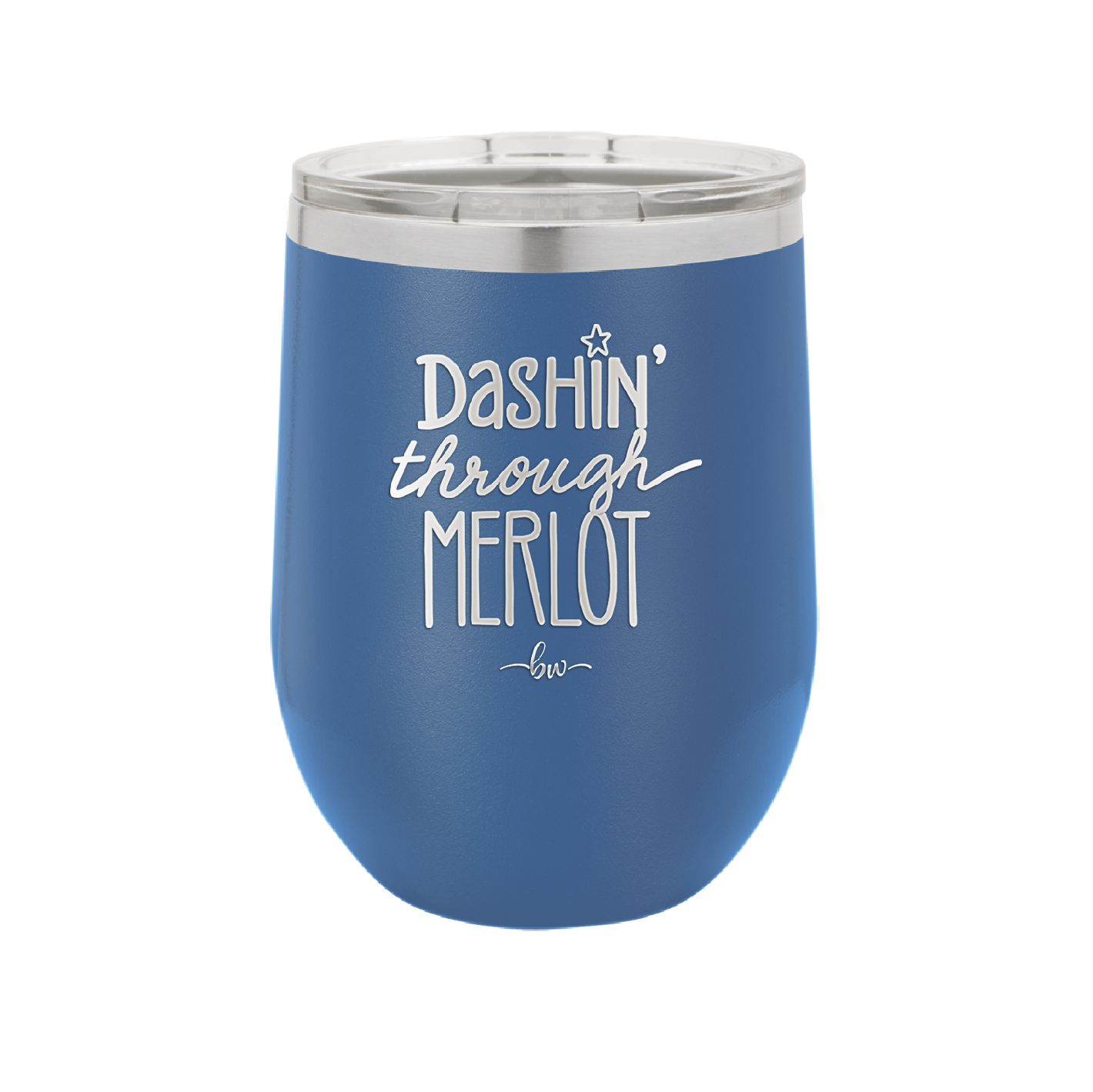 Dashing Through Merlot - Laser Engraved Stainless Steel Drinkware - 1635 -