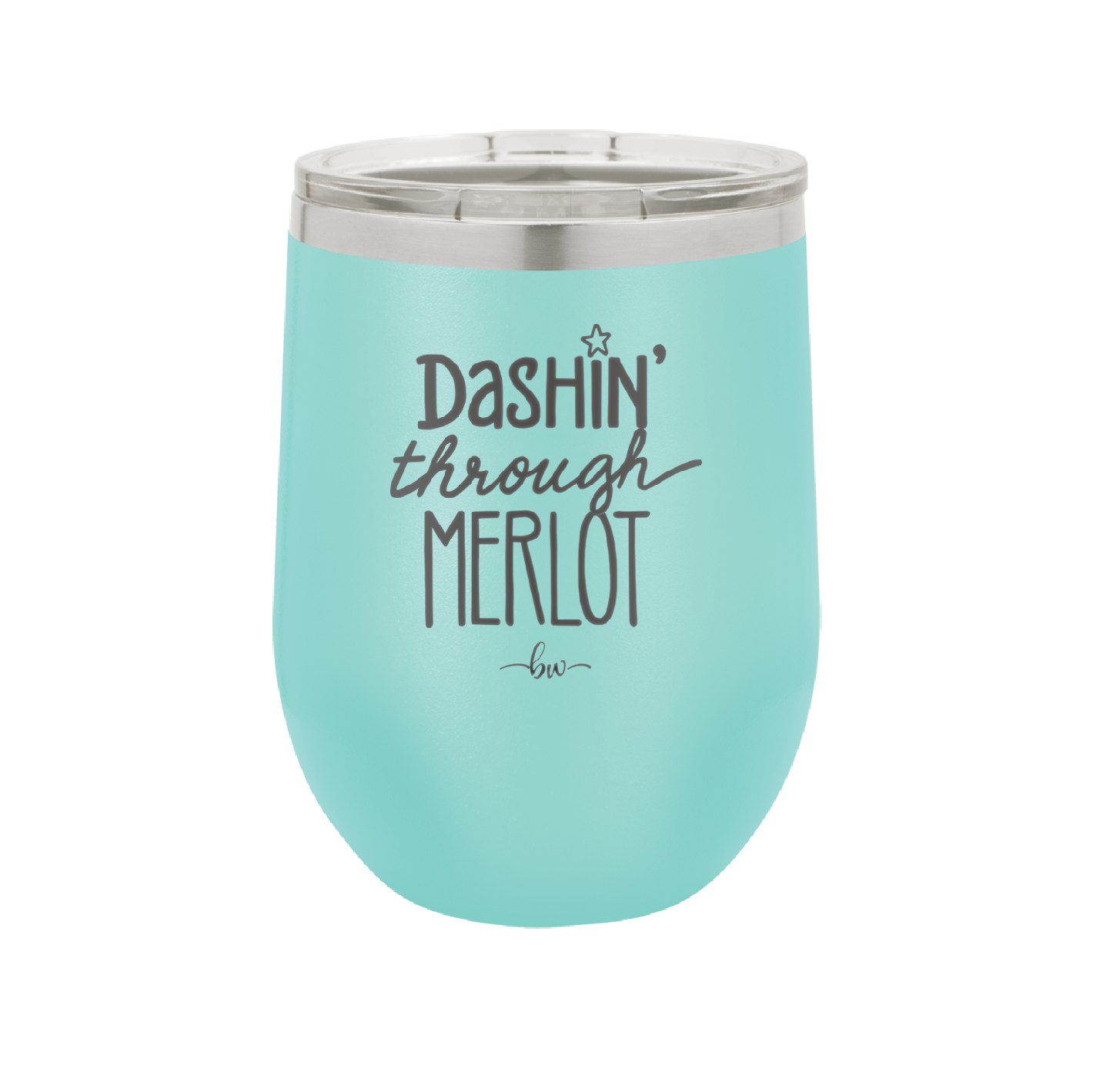 Dashing Through Merlot - Laser Engraved Stainless Steel Drinkware - 1635 -