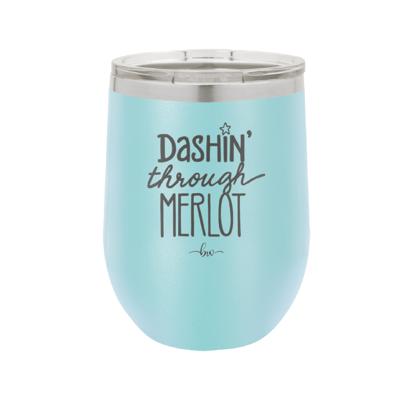 Dashing Through Merlot - Laser Engraved Stainless Steel Drinkware - 1635 -