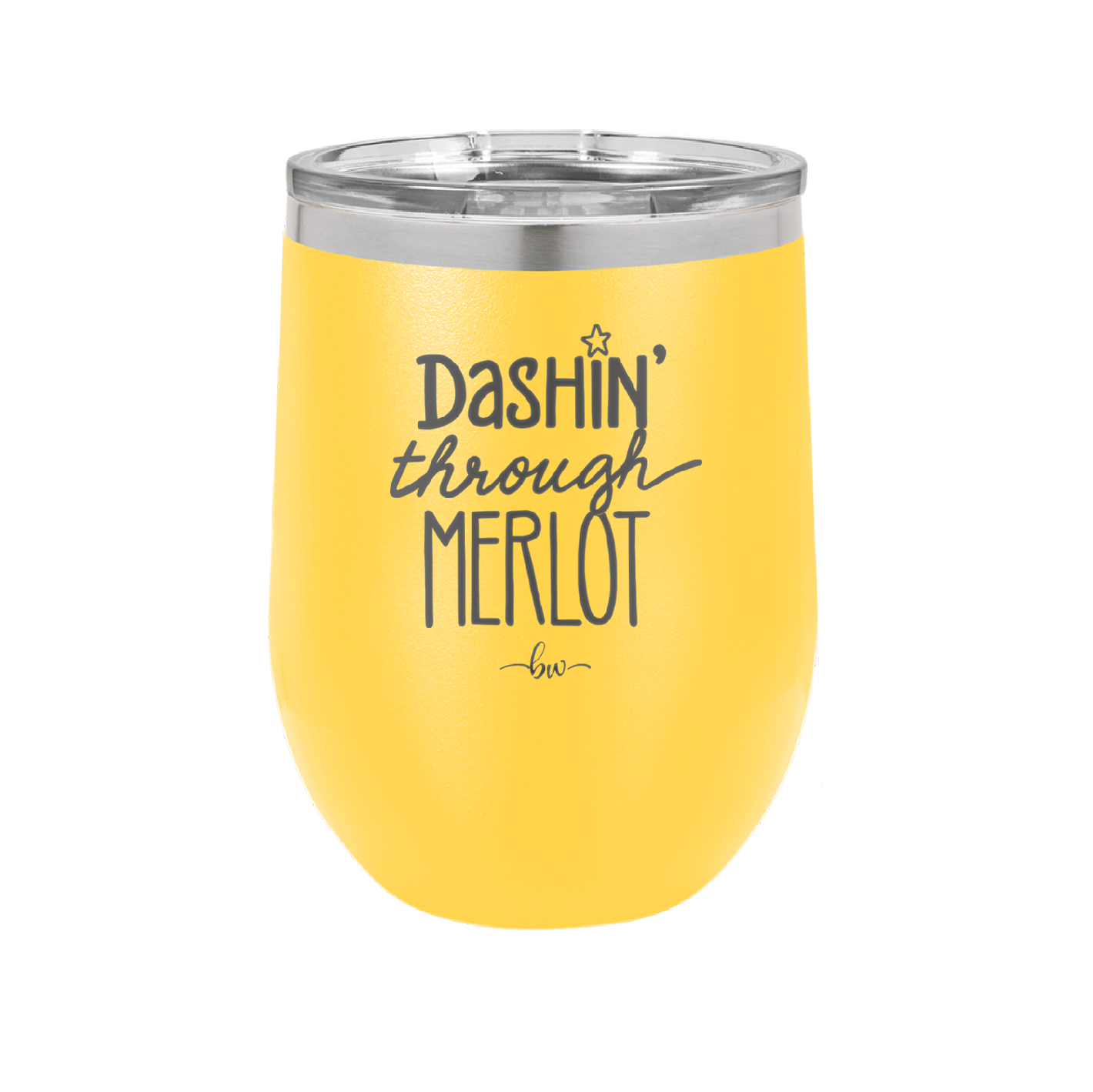 Dashing Through Merlot - Laser Engraved Stainless Steel Drinkware - 1635 -