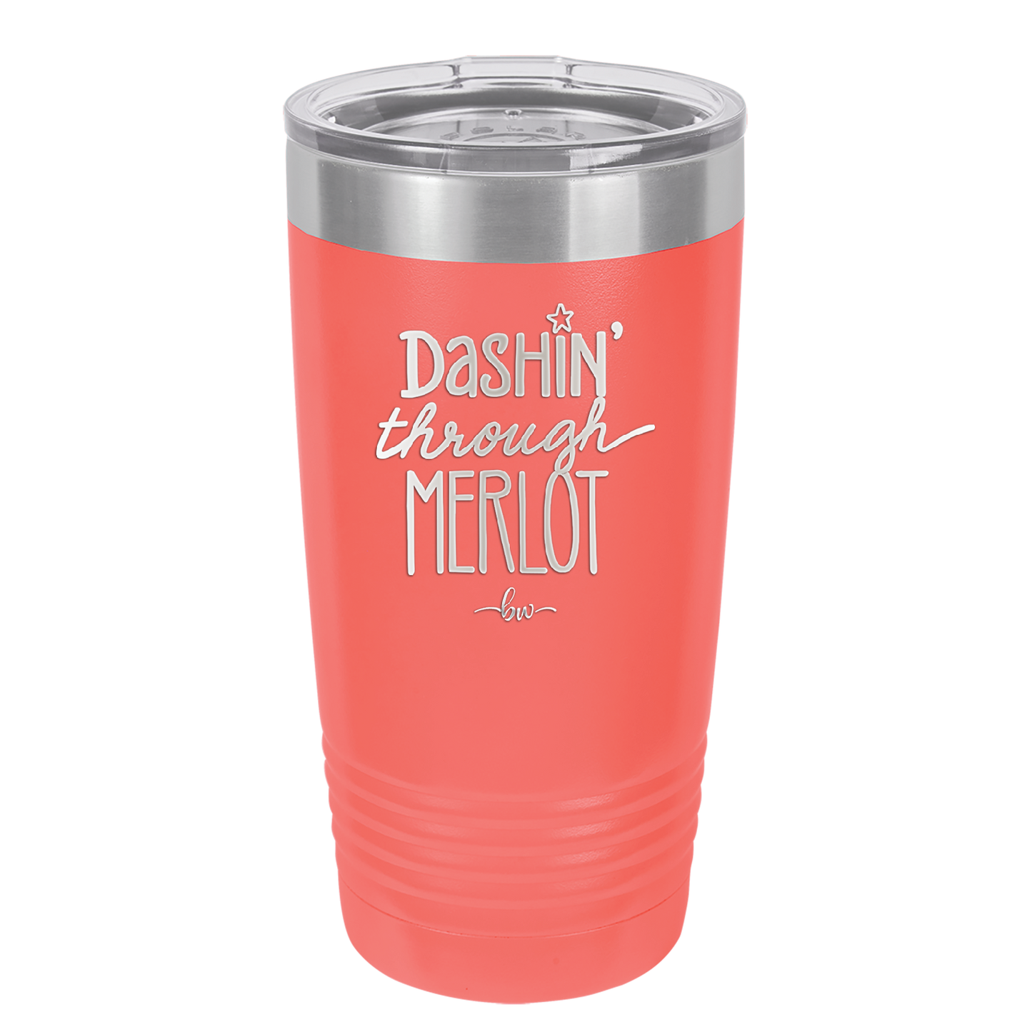 Dashing Through Merlot - Laser Engraved Stainless Steel Drinkware - 1635 -