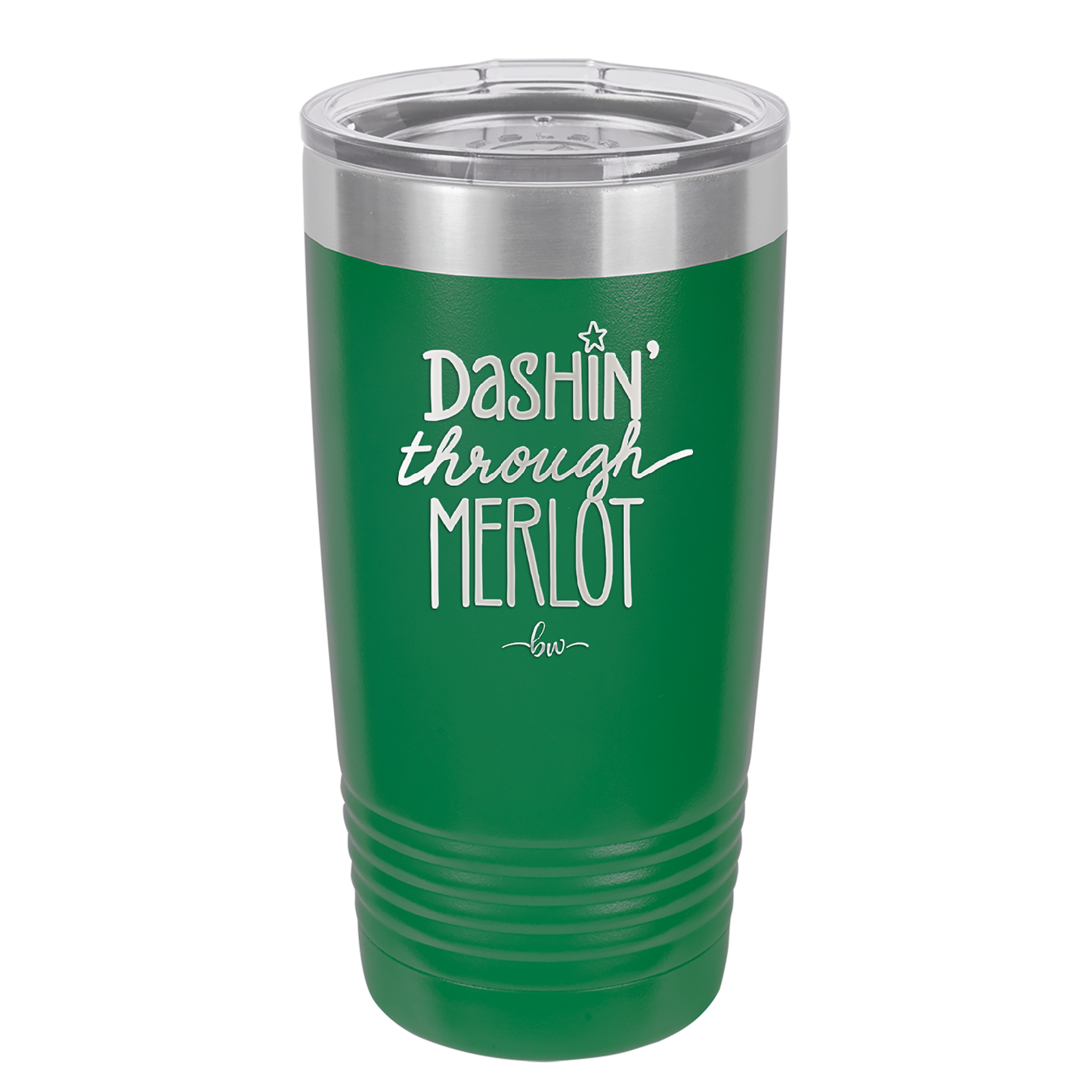 Dashing Through Merlot - Laser Engraved Stainless Steel Drinkware - 1635 -