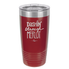 Dashing Through Merlot - Laser Engraved Stainless Steel Drinkware - 1635 -