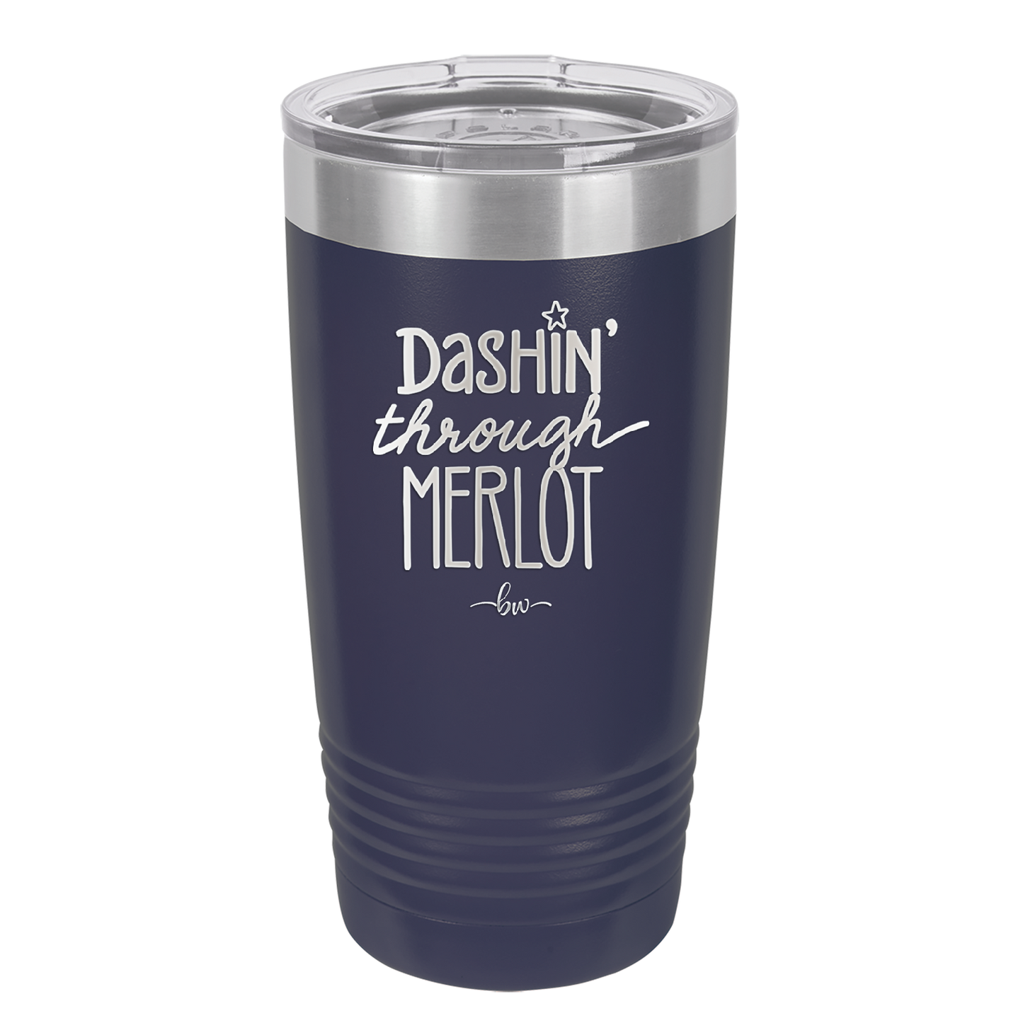 Dashing Through Merlot - Laser Engraved Stainless Steel Drinkware - 1635 -