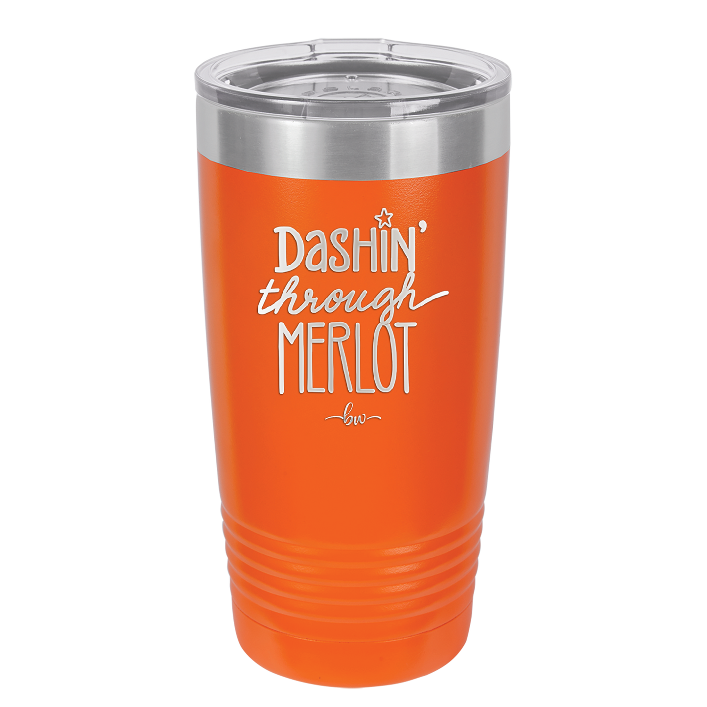 Dashing Through Merlot - Laser Engraved Stainless Steel Drinkware - 1635 -