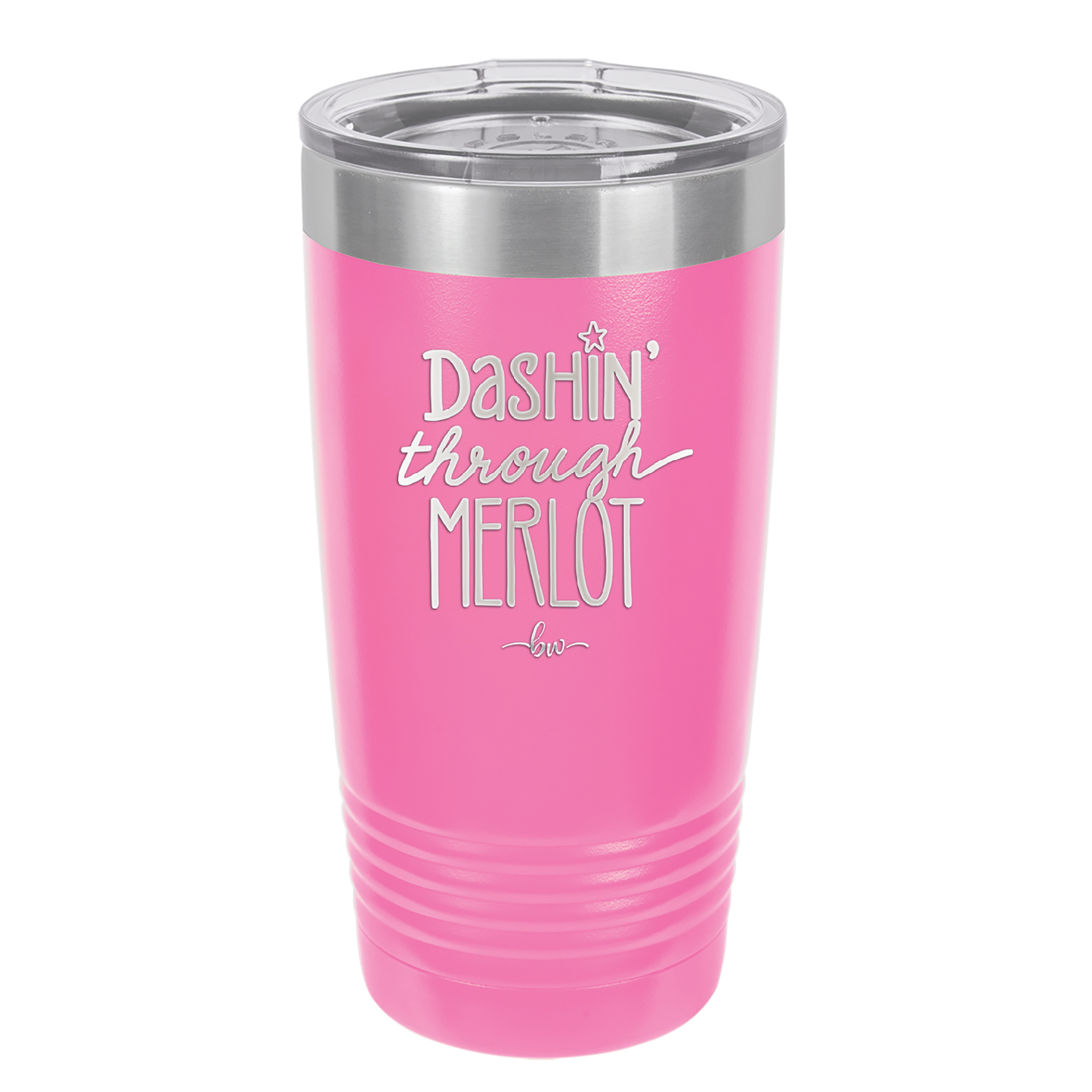 Dashing Through Merlot - Laser Engraved Stainless Steel Drinkware - 1635 -