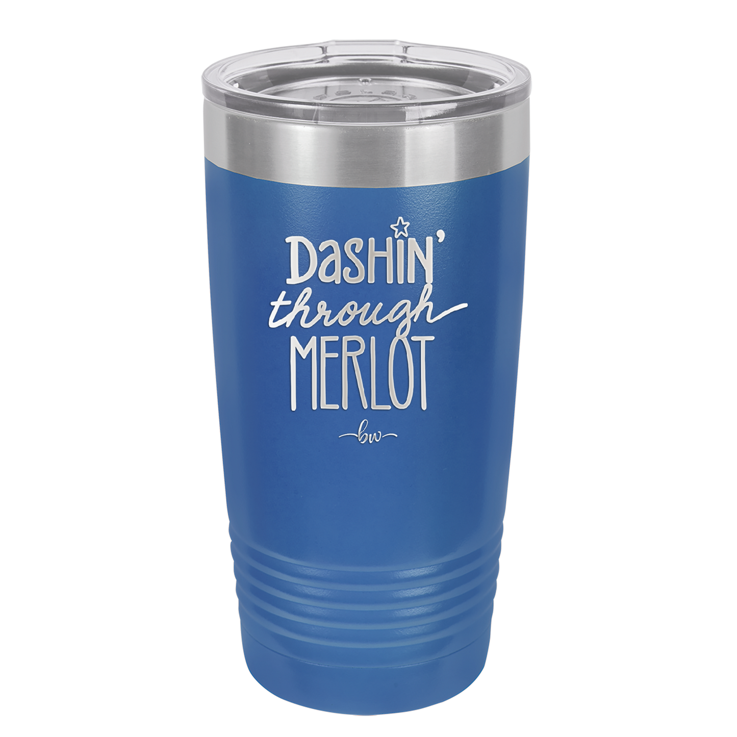 Dashing Through Merlot - Laser Engraved Stainless Steel Drinkware - 1635 -