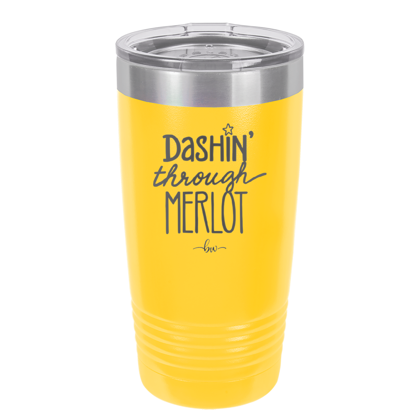 Dashing Through Merlot - Laser Engraved Stainless Steel Drinkware - 1635 -