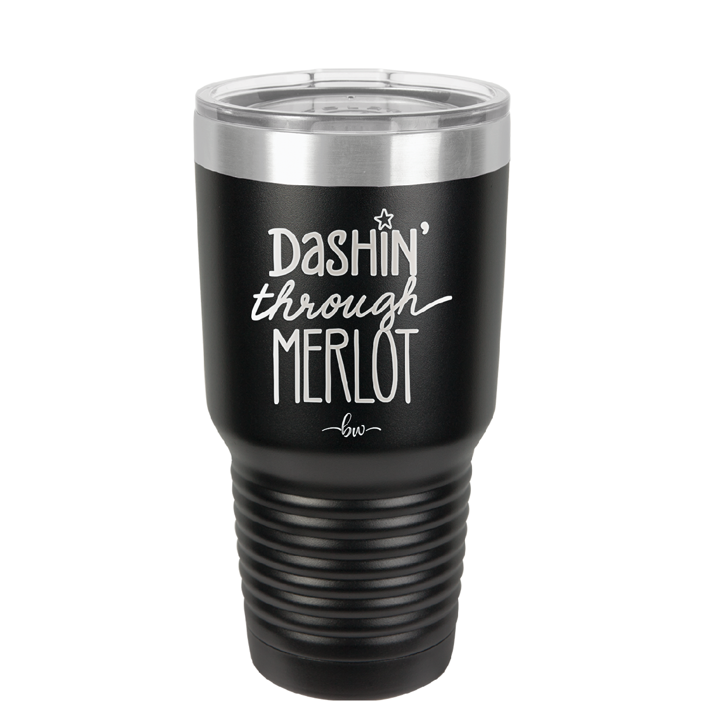 Dashing Through Merlot - Laser Engraved Stainless Steel Drinkware - 1635 -