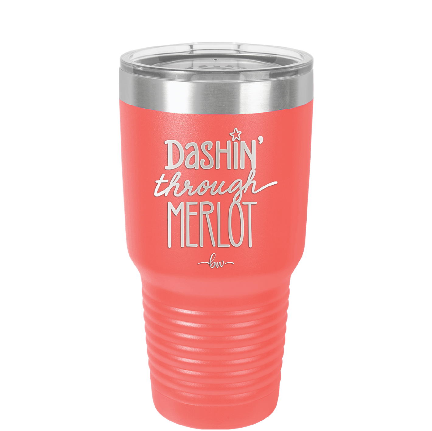 Dashing Through Merlot - Laser Engraved Stainless Steel Drinkware - 1635 -