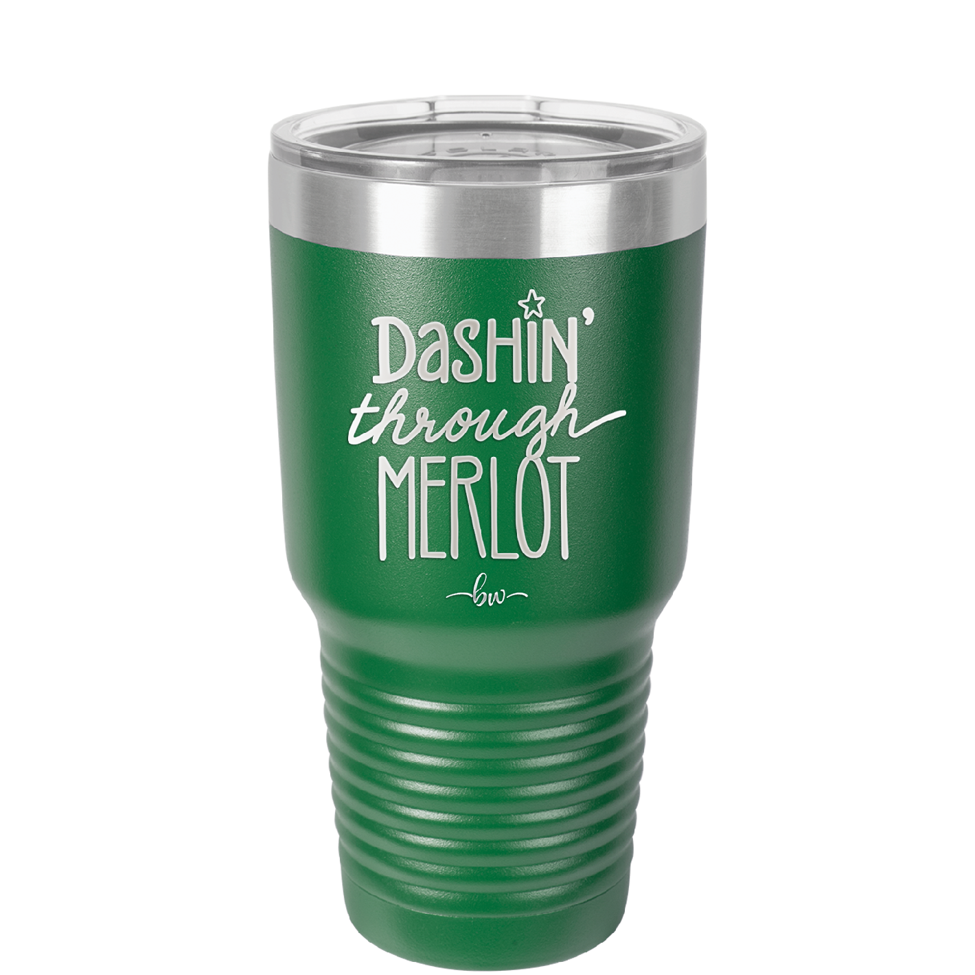 Dashing Through Merlot - Laser Engraved Stainless Steel Drinkware - 1635 -