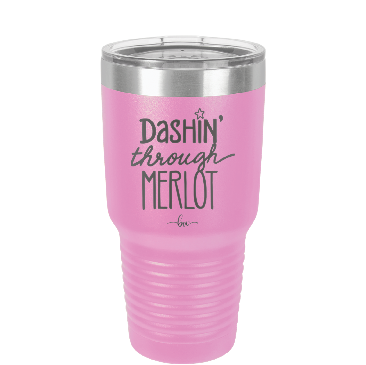 Dashing Through Merlot - Laser Engraved Stainless Steel Drinkware - 1635 -