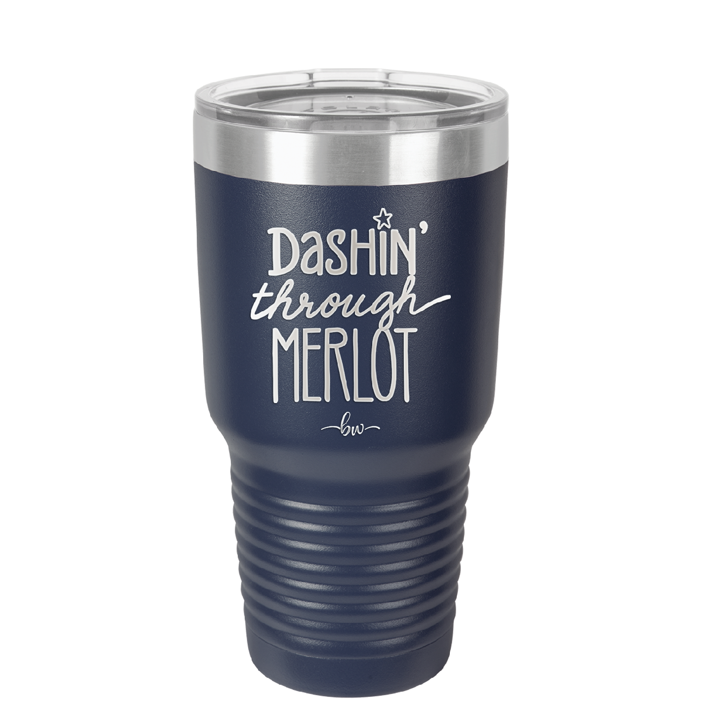 Dashing Through Merlot - Laser Engraved Stainless Steel Drinkware - 1635 -