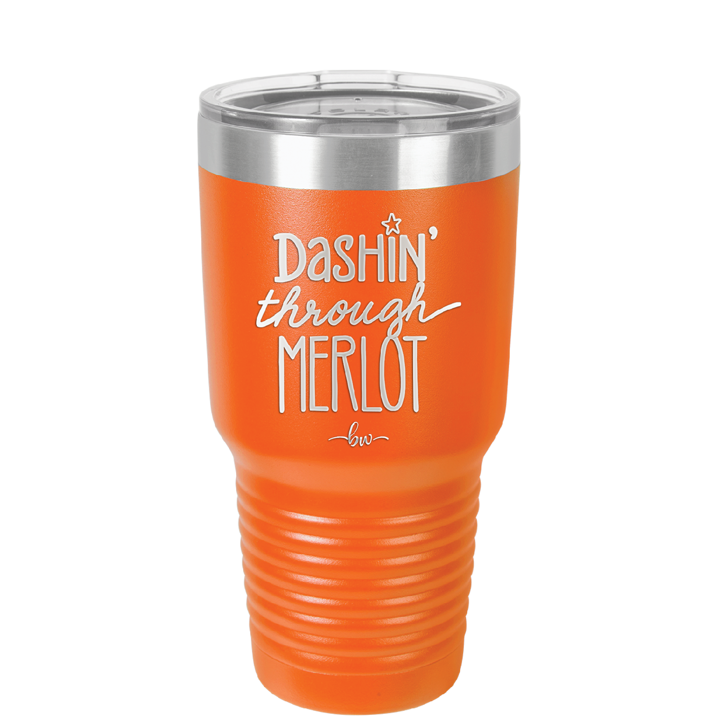 Dashing Through Merlot - Laser Engraved Stainless Steel Drinkware - 1635 -