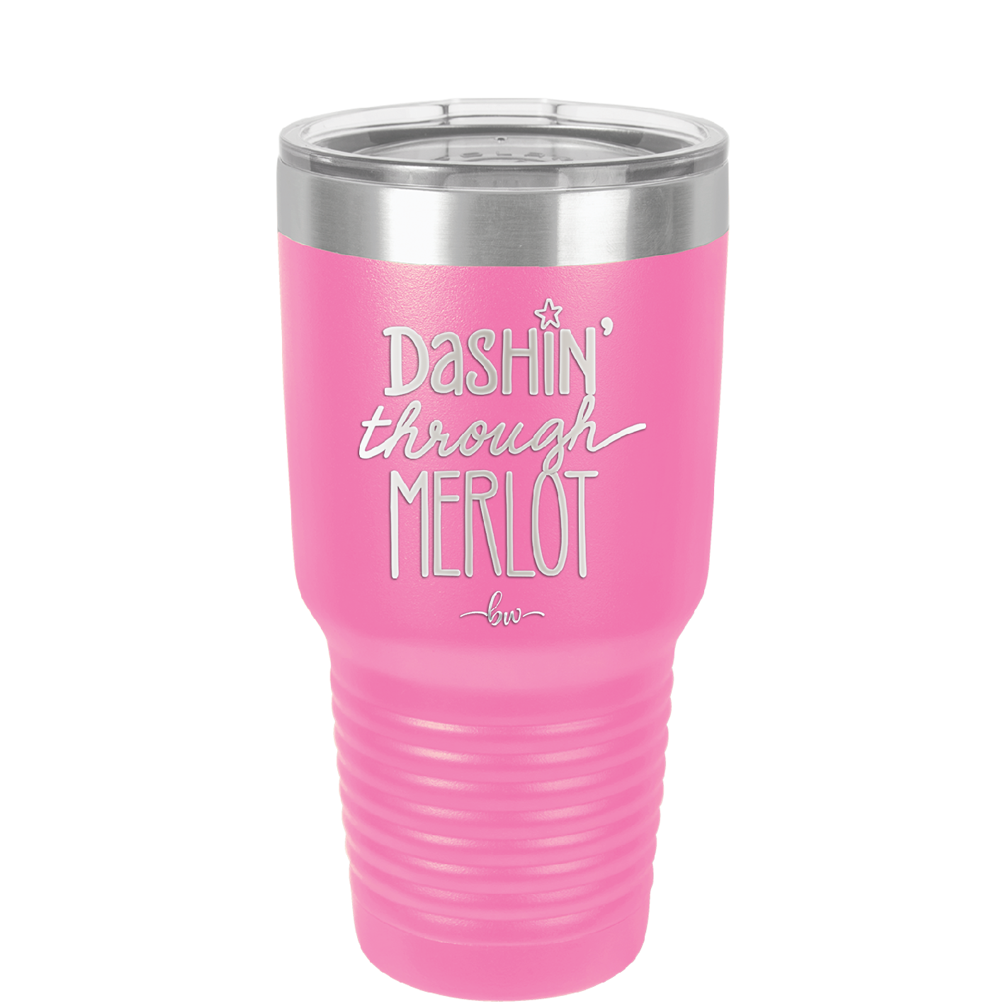 Dashing Through Merlot - Laser Engraved Stainless Steel Drinkware - 1635 -