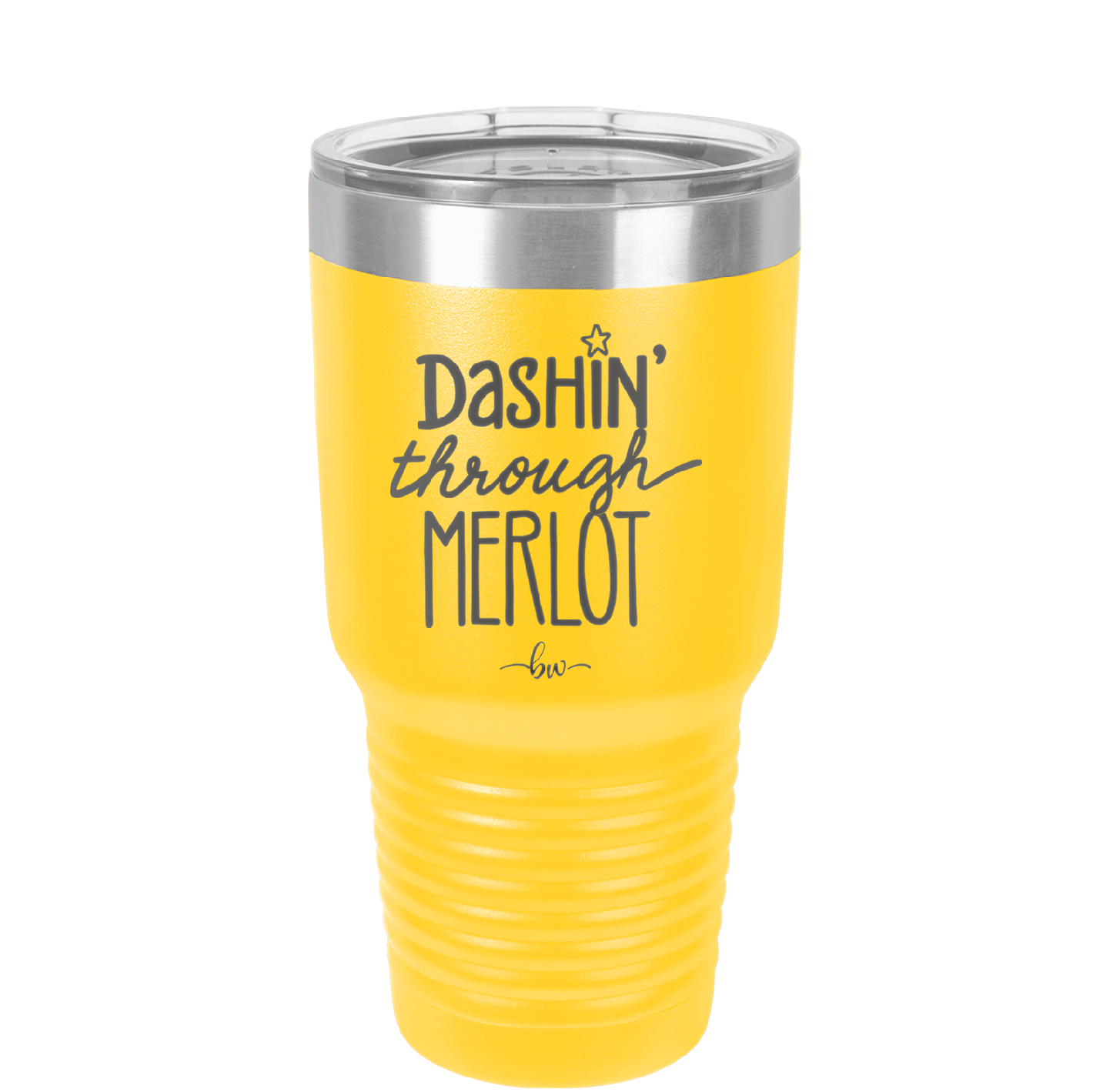 Dashing Through Merlot - Laser Engraved Stainless Steel Drinkware - 1635 -