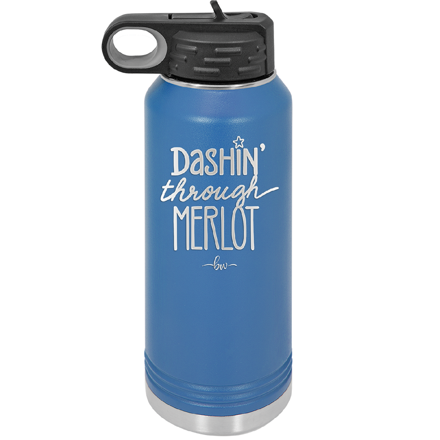 Dashing Through Merlot - Laser Engraved Stainless Steel Drinkware - 1635 -