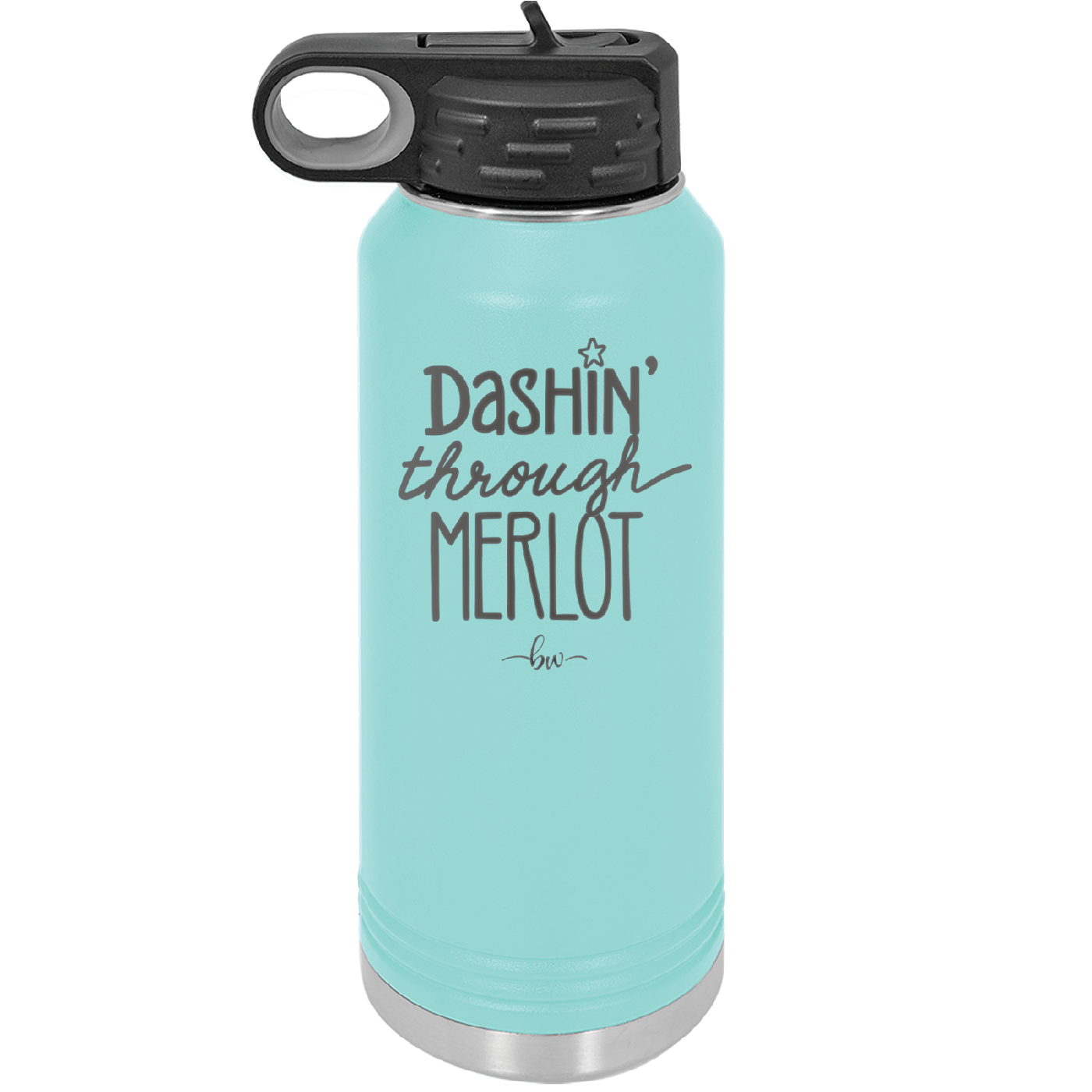 Dashing Through Merlot - Laser Engraved Stainless Steel Drinkware - 1635 -