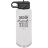 Dashing Through Merlot - Laser Engraved Stainless Steel Drinkware - 1635 -