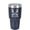 Getting Blitzened - Laser Engraved Stainless Steel Drinkware - 1643 -