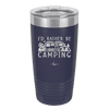 I'd Rather Be Camping Fifth Wheel - Laser Engraved Stainless Steel Drinkware - 1648 -