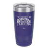 I'd Rather Be Camping Fifth Wheel - Laser Engraved Stainless Steel Drinkware - 1648 -