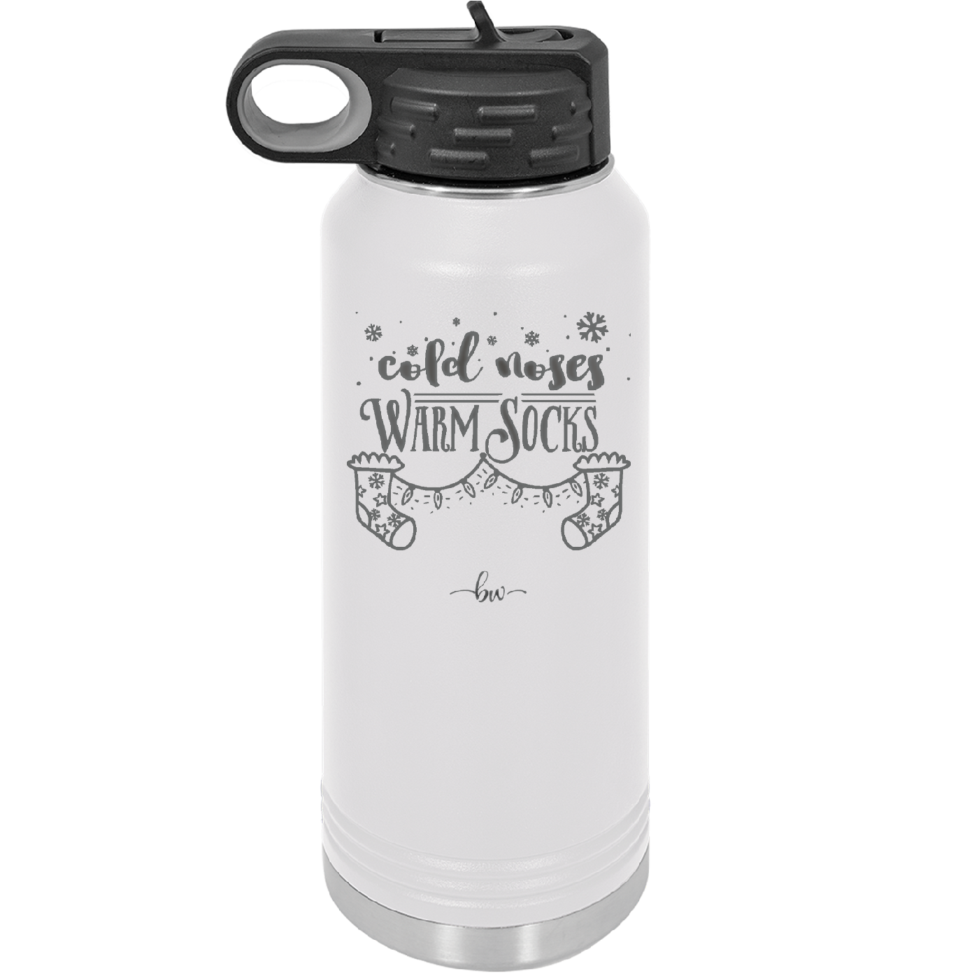 Cold Noses Warm Socks - Laser Engraved Stainless Steel Drinkware - 1684 -