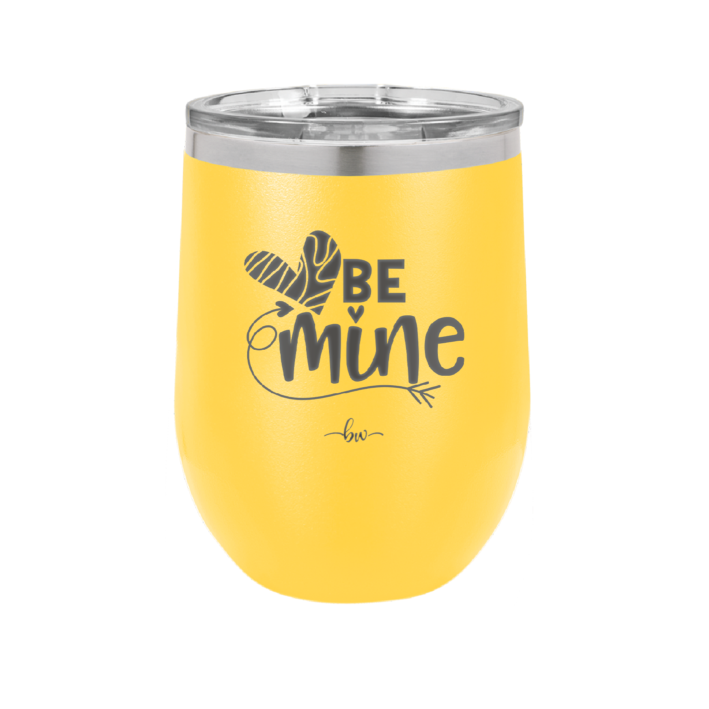 Be Mine Heart - Laser Engraved Stainless Steel Drinkware - 1703 -