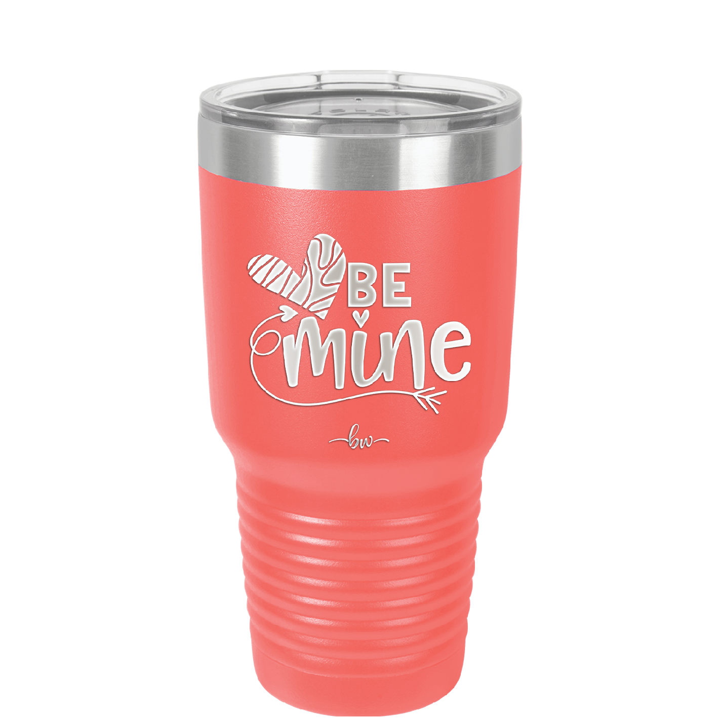 Be Mine Heart - Laser Engraved Stainless Steel Drinkware - 1703 -