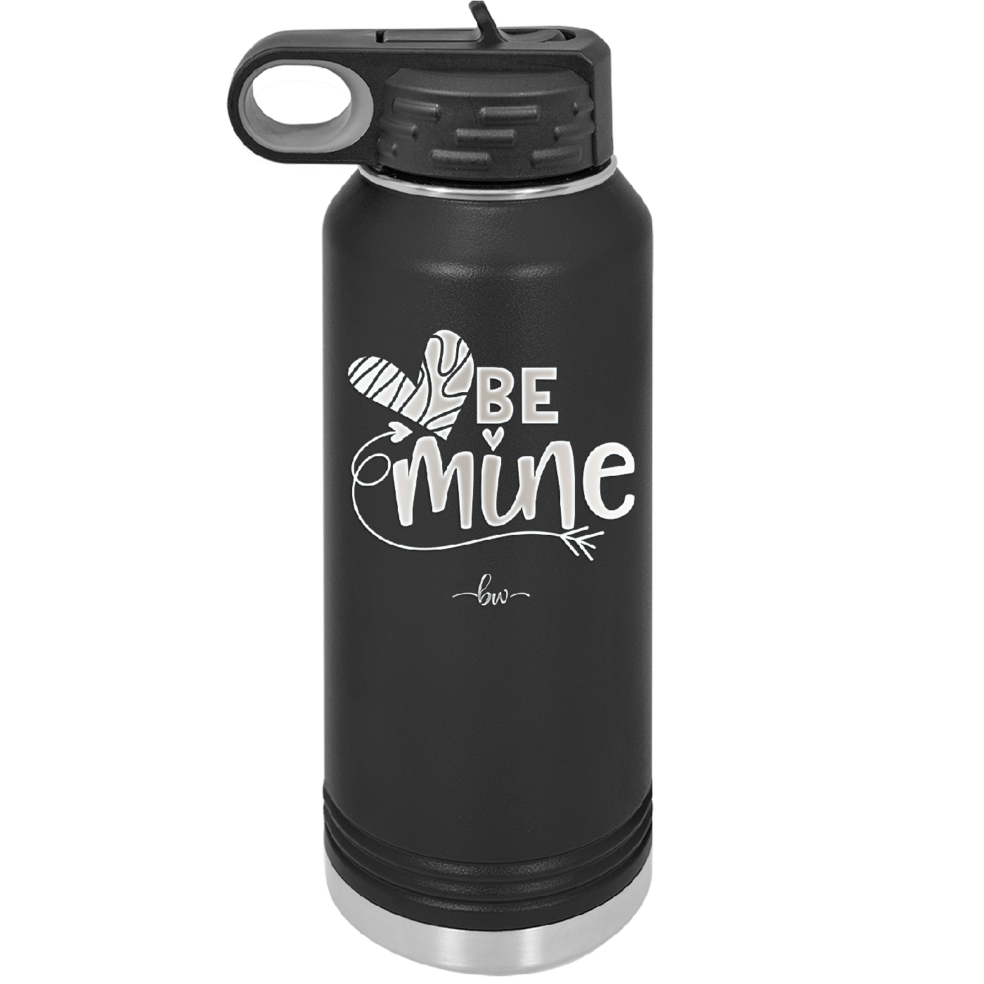 Be Mine Heart - Laser Engraved Stainless Steel Drinkware - 1703 -