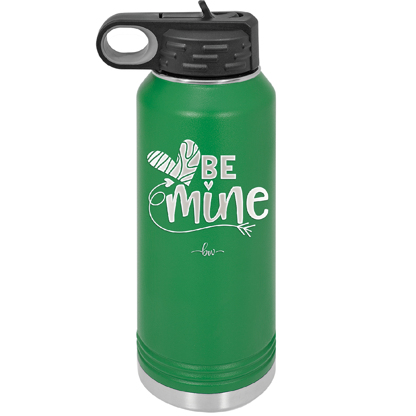 Be Mine Heart - Laser Engraved Stainless Steel Drinkware - 1703 -