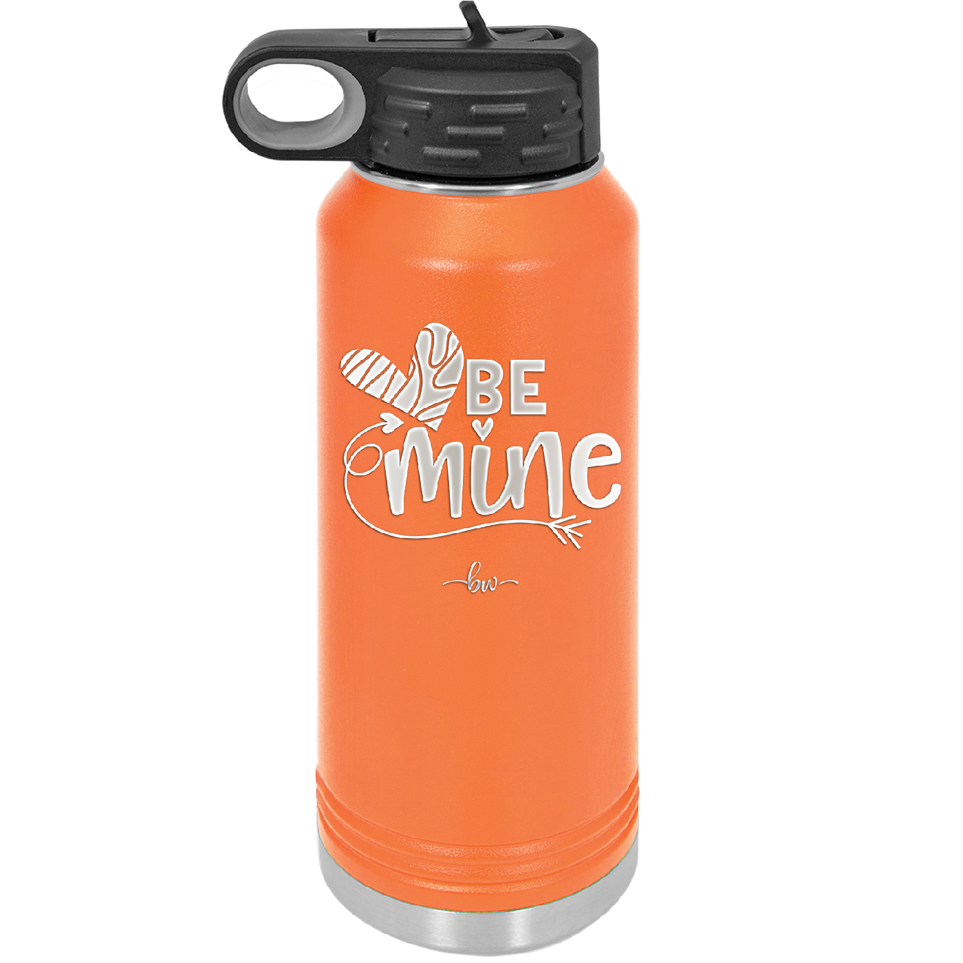 Be Mine Heart - Laser Engraved Stainless Steel Drinkware - 1703 -