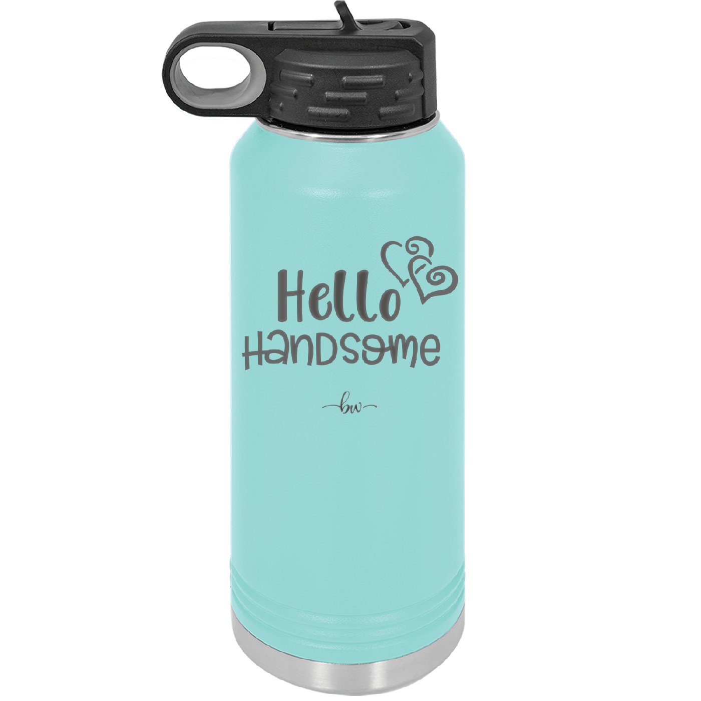 Hello Handsome - Laser Engraved Stainless Steel Drinkware - 1709 -