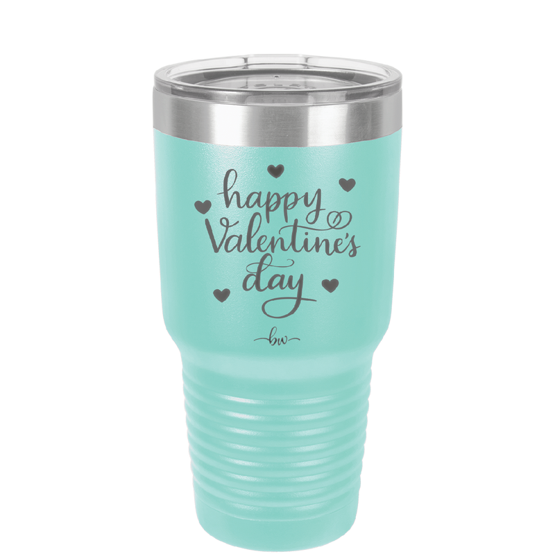 Happy Valentines Day - Laser Engraved Stainless Steel Drinkware - 1723 -