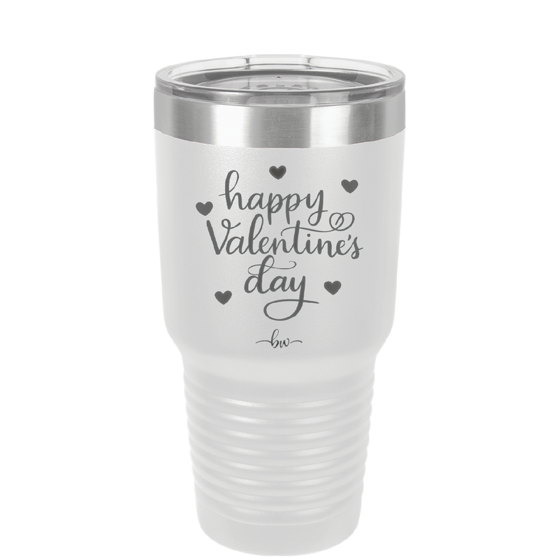 Happy Valentines Day - Laser Engraved Stainless Steel Drinkware - 1723 -