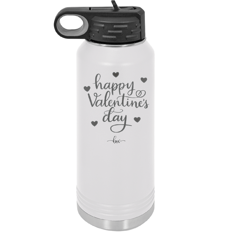 Happy Valentines Day - Laser Engraved Stainless Steel Drinkware - 1723 -