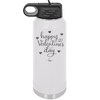 Happy Valentines Day - Laser Engraved Stainless Steel Drinkware - 1723 -