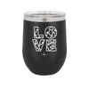 LOVE Stencil - Laser Engraved Stainless Steel Drinkware - 1724 -